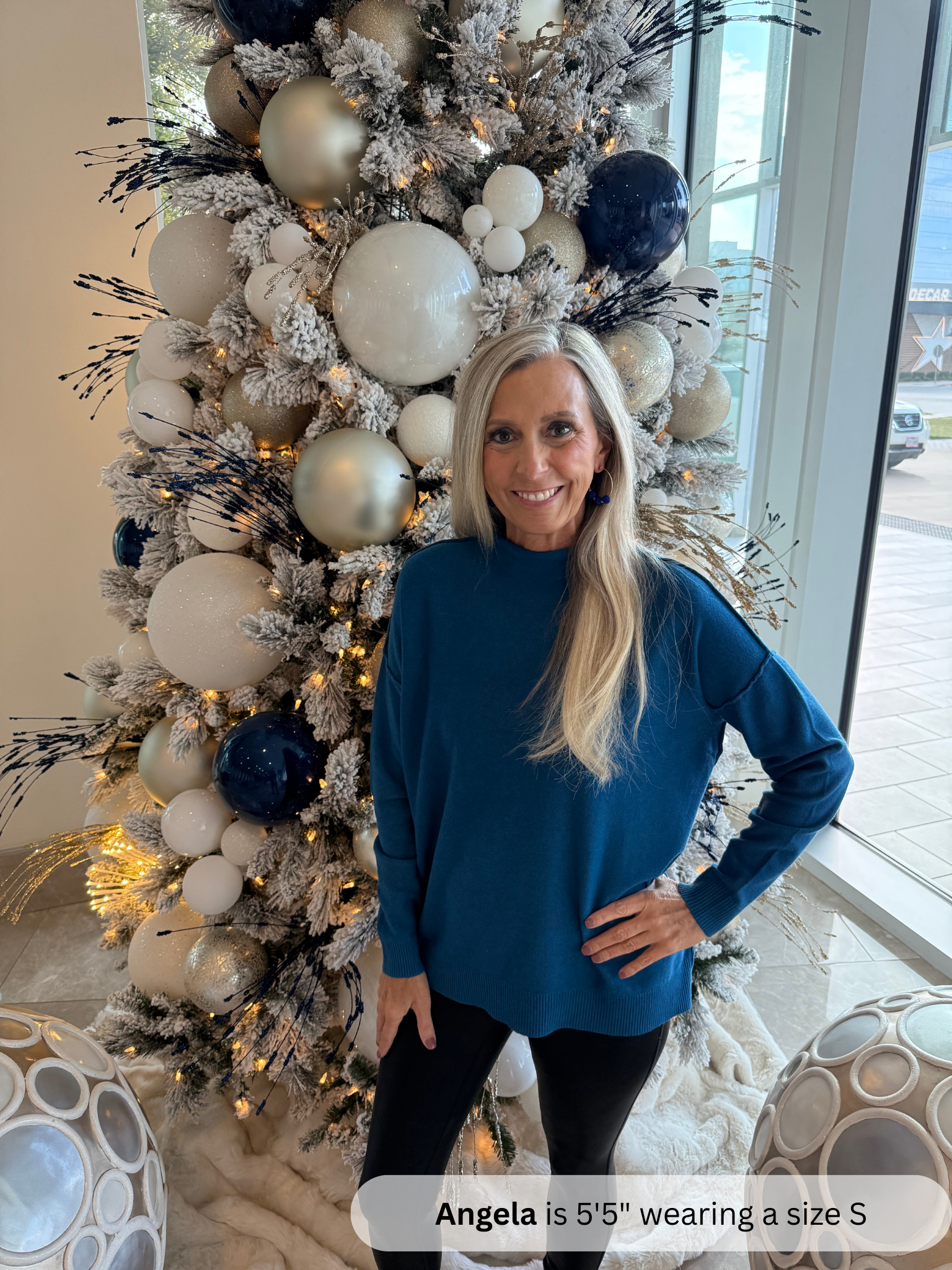 Zenana Viscose Mock Neck Sweater