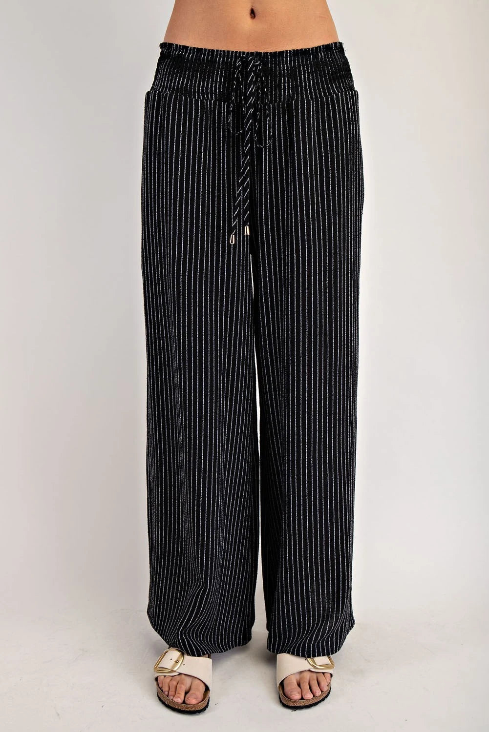 Black & White Striped Pants