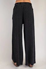 Black & White Striped Pants