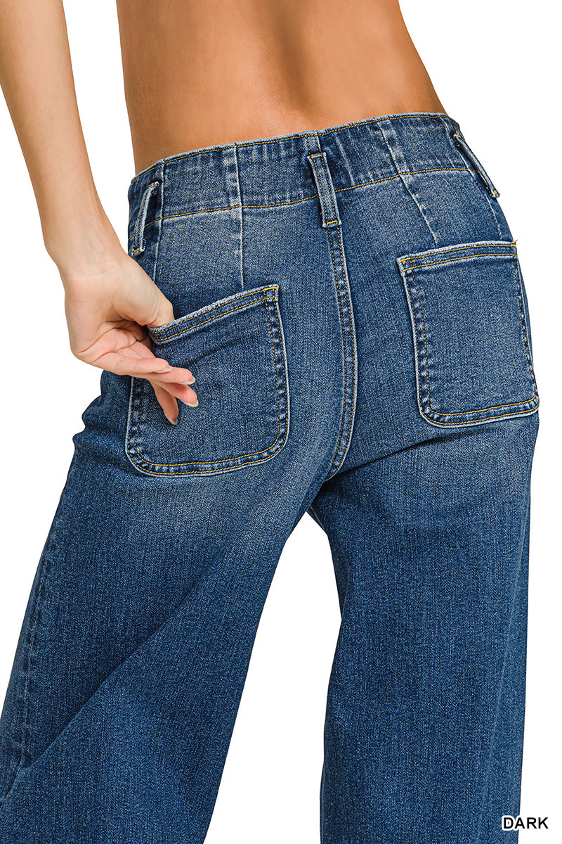 Zenana Wide Leg Denim Jeans