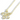 A gold-toned chain necklace featuring a delicate flower-shaped pendant outlined with sparkling crystals or cubic zirconia stones, displayed against a white background with soft shadows.
