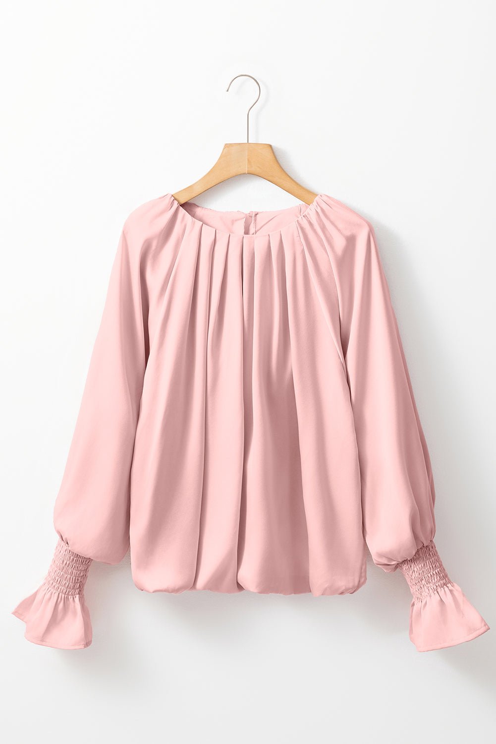 Blush Bubble Blouse - Simply Amy