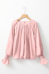 Blush Bubble Blouse - Simply Amy
