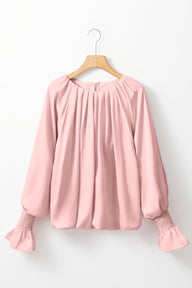Blush Bubble Blouse - Simply Amy